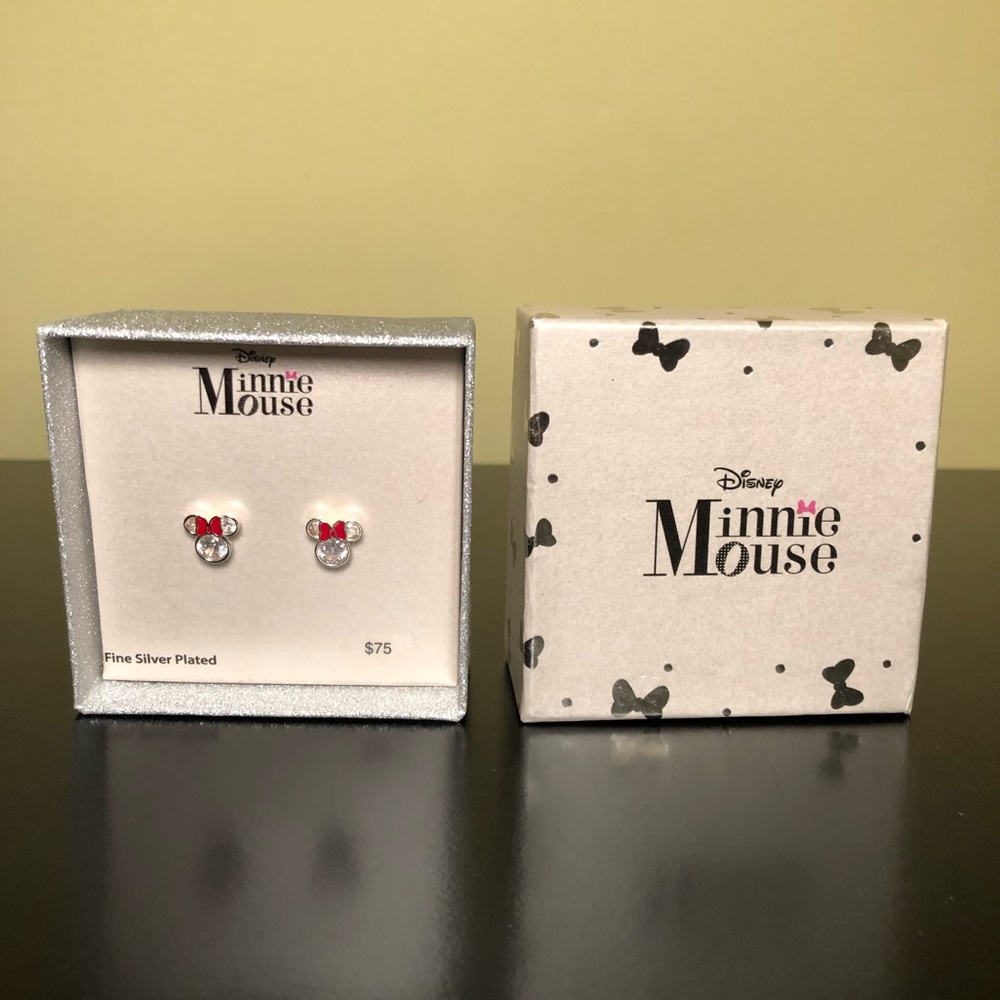 Disney Minnie Mouse Silver Plated Earrings